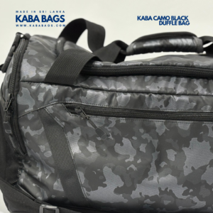KABA CAMO BLACK DUFFLE BAG
